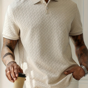 Men'S Casual Short Sleeve Polo Shirt