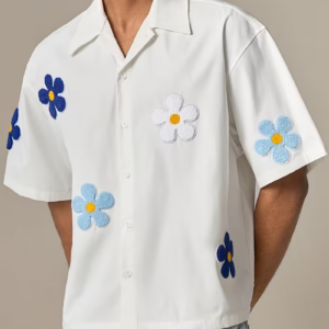 Regular Mid-Sleeve Floral Print Shirt